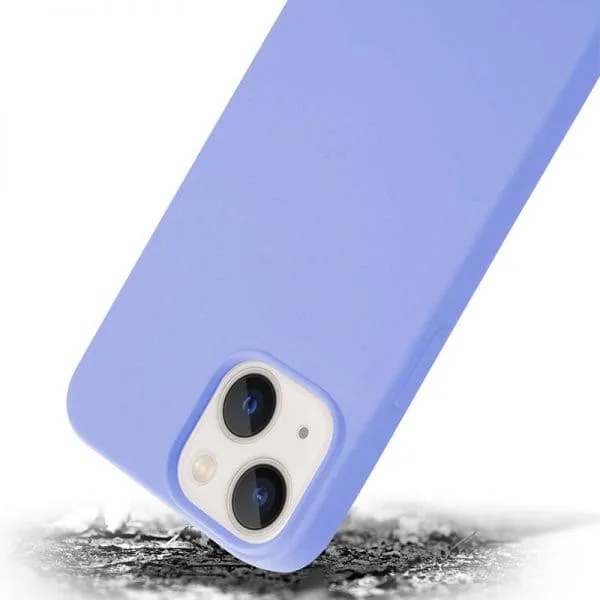 Apple iPhone 14 PU Leer Magsafe Blauweregen Hoesje