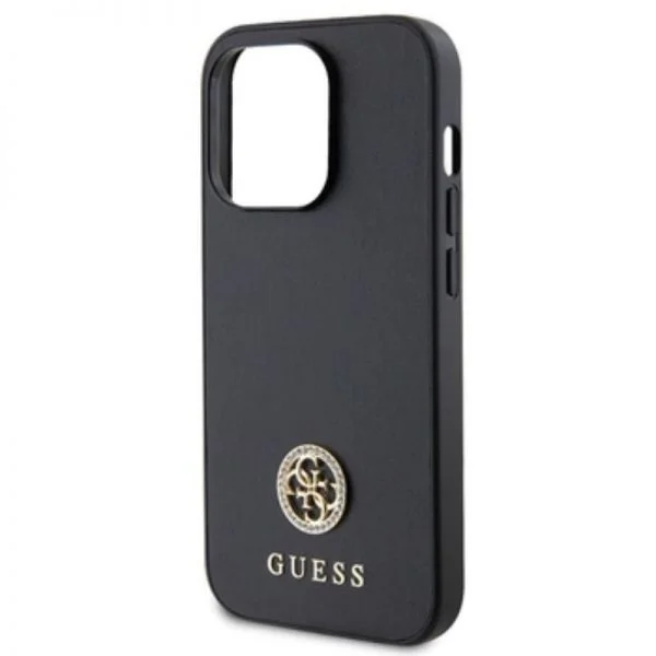 APPLE iPhone 15 ORIGINEEL GUESS HOESJE 4G BIG METAL LOGO ZWART HOESJE