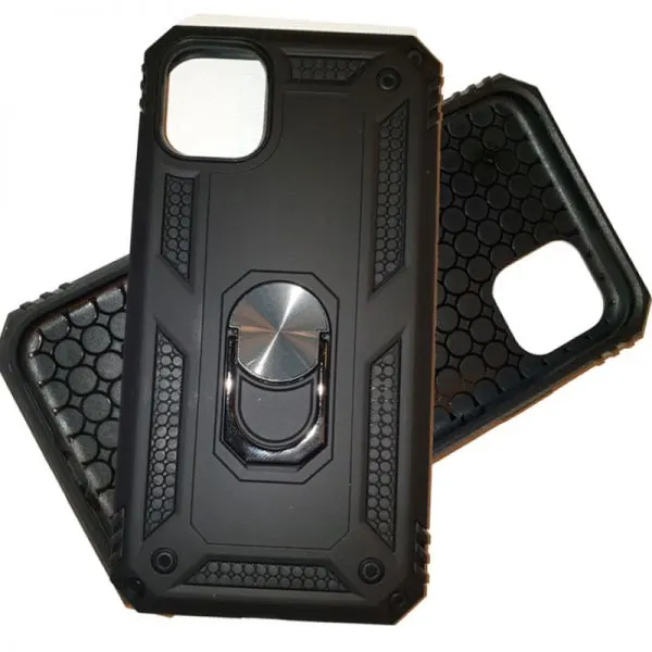 Apple iPhone 11 Pro Max Stevige Anti shock hoesje met Ring Kickstand