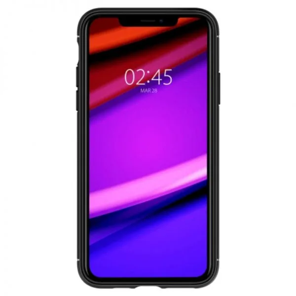 Apple iPhone 11 pro max Silicone zwart Spigen hoesje extra stevig en goed uitstraling
