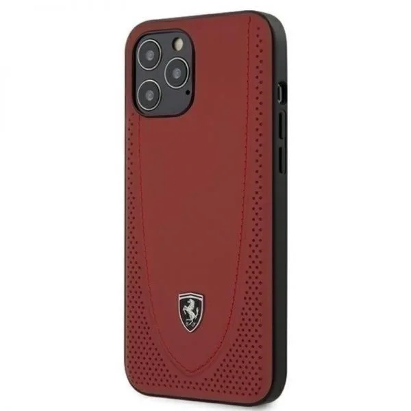 Apple iPhone 12 Pro Max Zwart Ferrari Hard Back cover hoesje