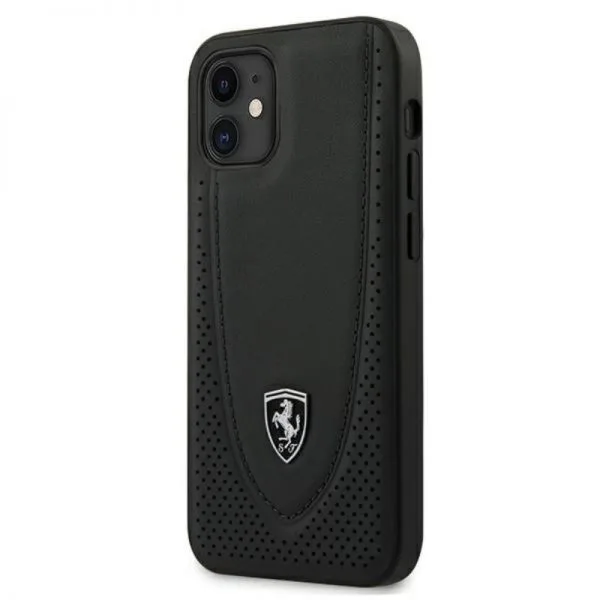 Apple iPhone 12 Mini Zwart Ferrari Hard Back cover hoesje