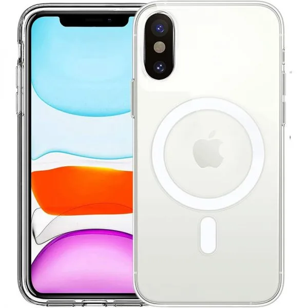 Apple iPhone X / XS MagSafe Transparant achterkant hoesje