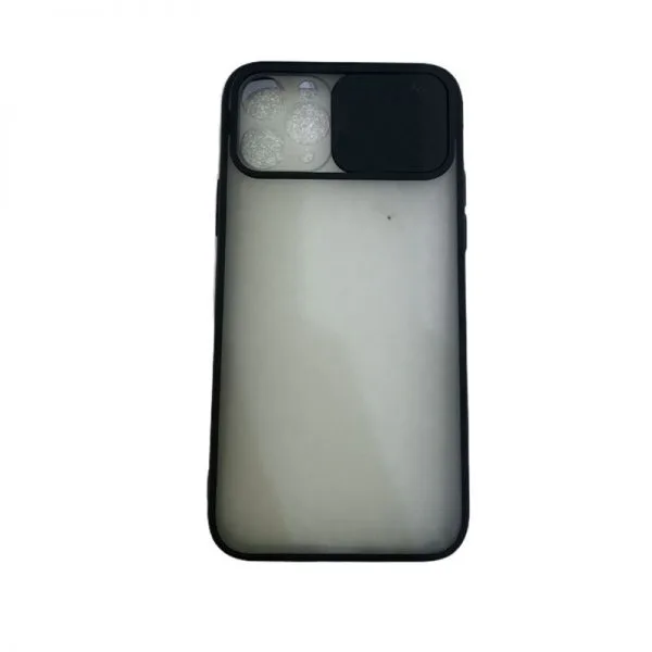 Apple iPhone 11 Pro Max Zwart achterkant 3D Matte TPU hoesje