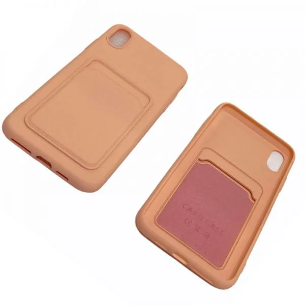 Apple iPhone X/XS Max Luxe Back achterkant TPU hoesje met Pasjes