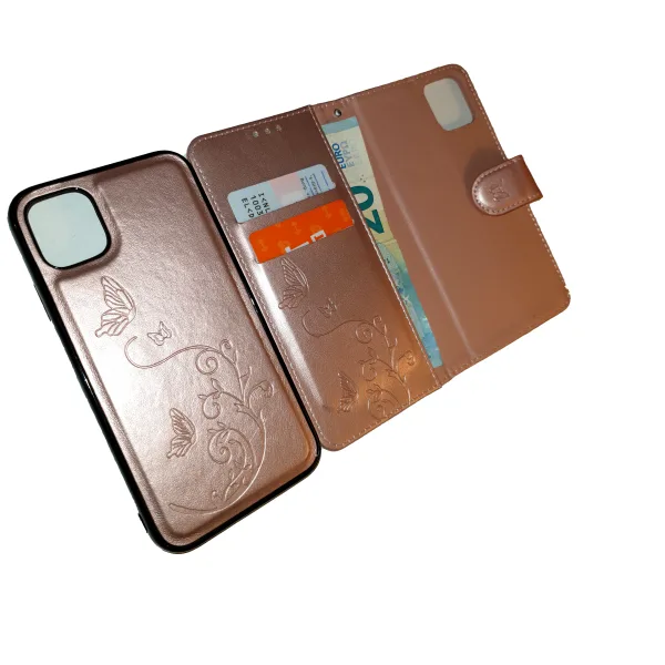 Apple iPhone 11 Pro Magnetische Boek flip case cover, bescherm hoesje met extra vakjes voor pasjes en brief geld
