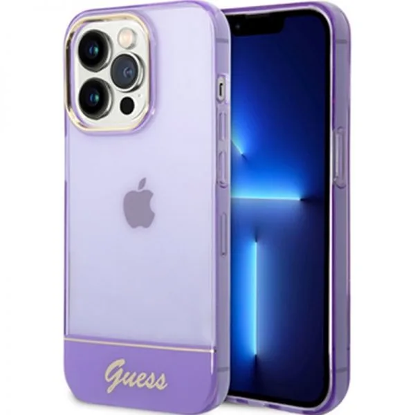Guess Roze Glitters hoesje Apple iPhone 14 Pro Max