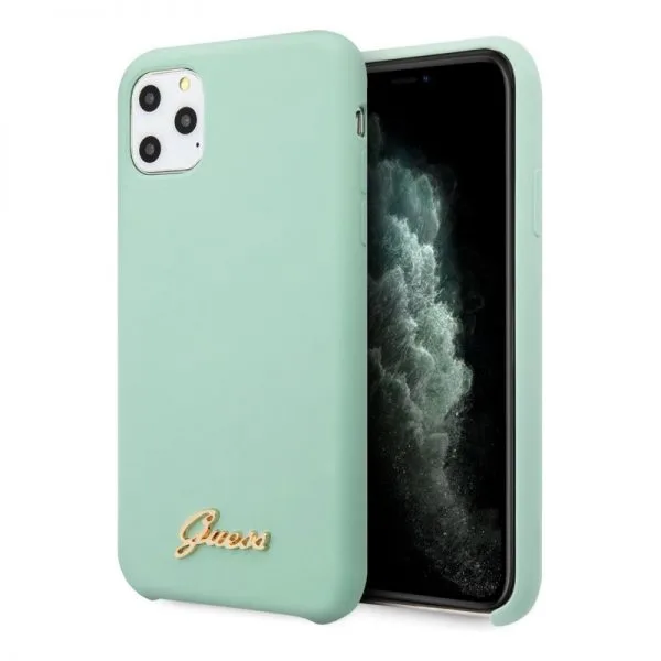 Apple iPhone 11 Pro Groen Guess Marble Hard Back cover hoesje