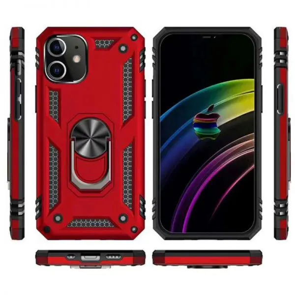 Apple iPhone 11 Luxe Extreem Stevige Anti shock hoesje – met Ring Kickstand