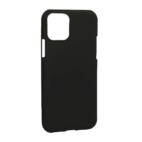 Apple iPhone 11 Silicone zwart hoesje met gratis Tempered Glass Screenprotector