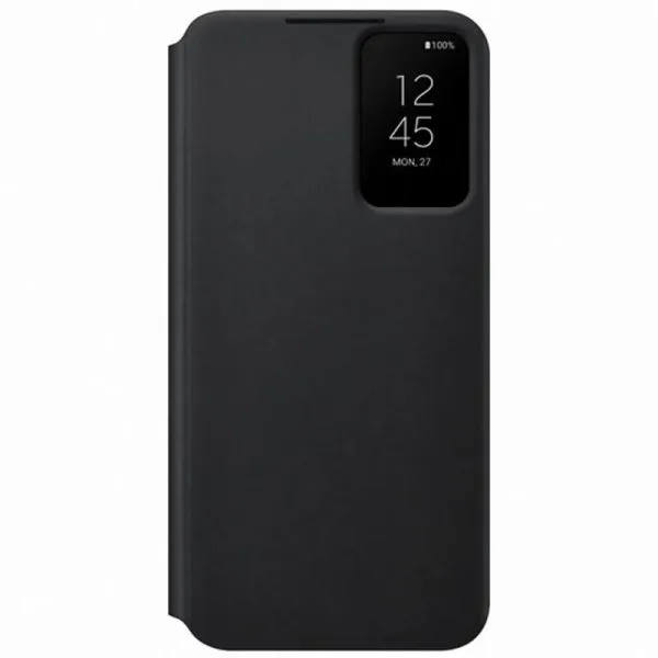 Samsung Galaxy S22 Smart Clear View Cover Zwart Hoesje