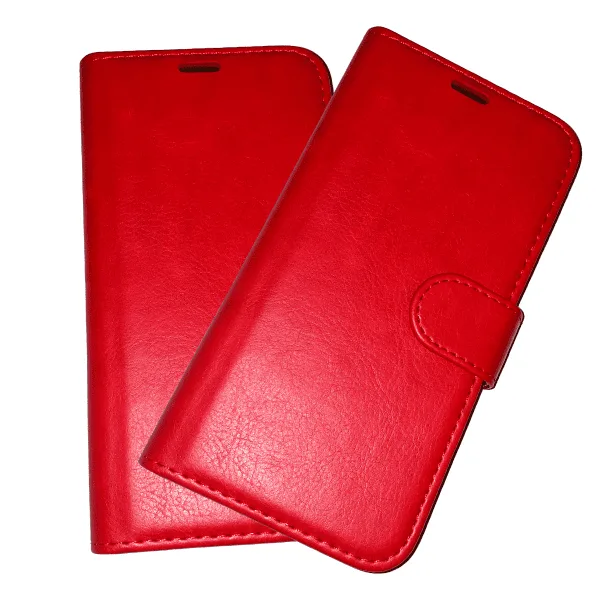 Samsung Galaxy A10/M10 boekcase rode hoesje met extra vakjes voor pasjes en brief geld