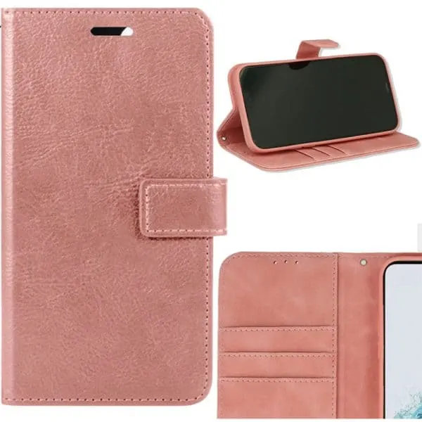 Samsung Galaxy S25 Ultra Boek Case – Roze Goud